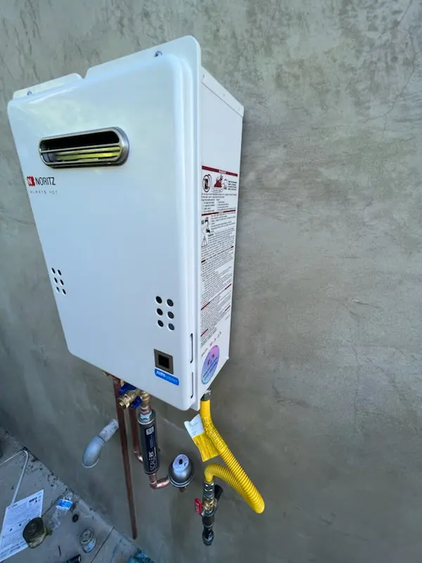 Tankless water heater installation for Eagle Chase homes